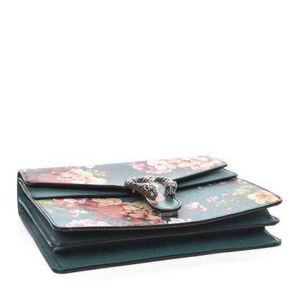 Gucci Calfskin Blooms Print Medium Dionysus Shoulder Bag Bright Emerald Multicolor 4 of 10