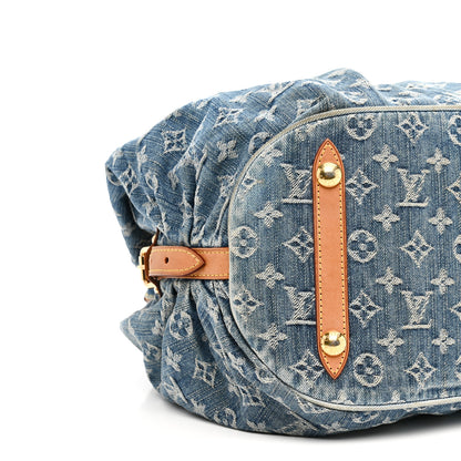 Louis Vuitton Denim Mahina XL Blue 8 of 9