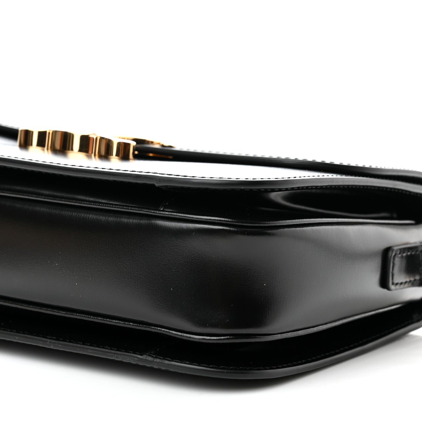 Shiny Calfskin Medium Triomphe Black