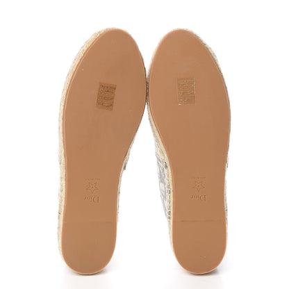 Christian Dior Oblique Embroidered Granville 15mm Espadrilles 41 Grey Stone 5 of 9