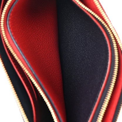 Louis Vuitton Empreinte Double Zip Pochette Marine Rouge 6 of 13