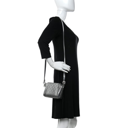 Givenchy Metallic Calfskin 4G Embossed Nano Antigona Silver 2 of 8