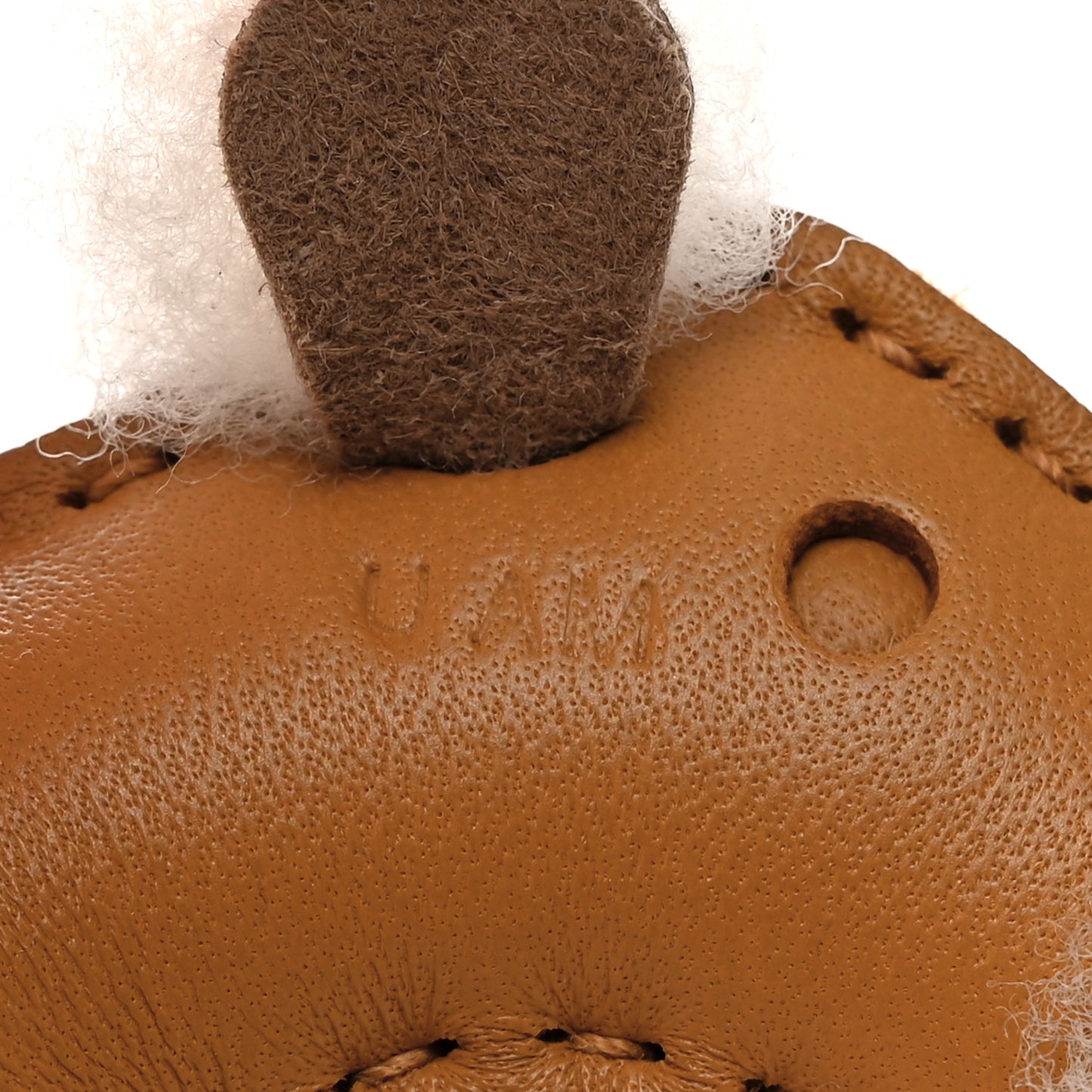 Milo Lambskin Shearling Budy Charm Biscuit