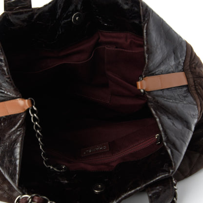 Chanel Iridescent Calfskin Quilted Large In The Mix Tote Brown 5 of 12