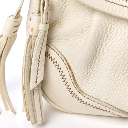 Prada Vitello Daino Pushlock Flap Shoulder Bag Bianco 12 of 21