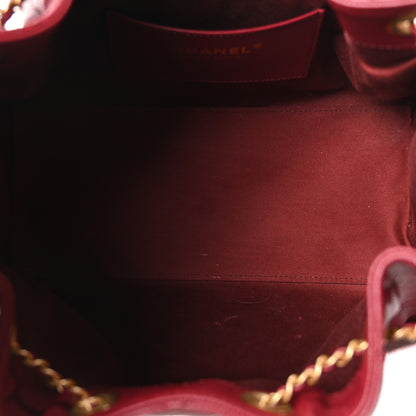 Chanel Caviar Quilted Small Chanel 25 Handbag Burgundy 5 of 11