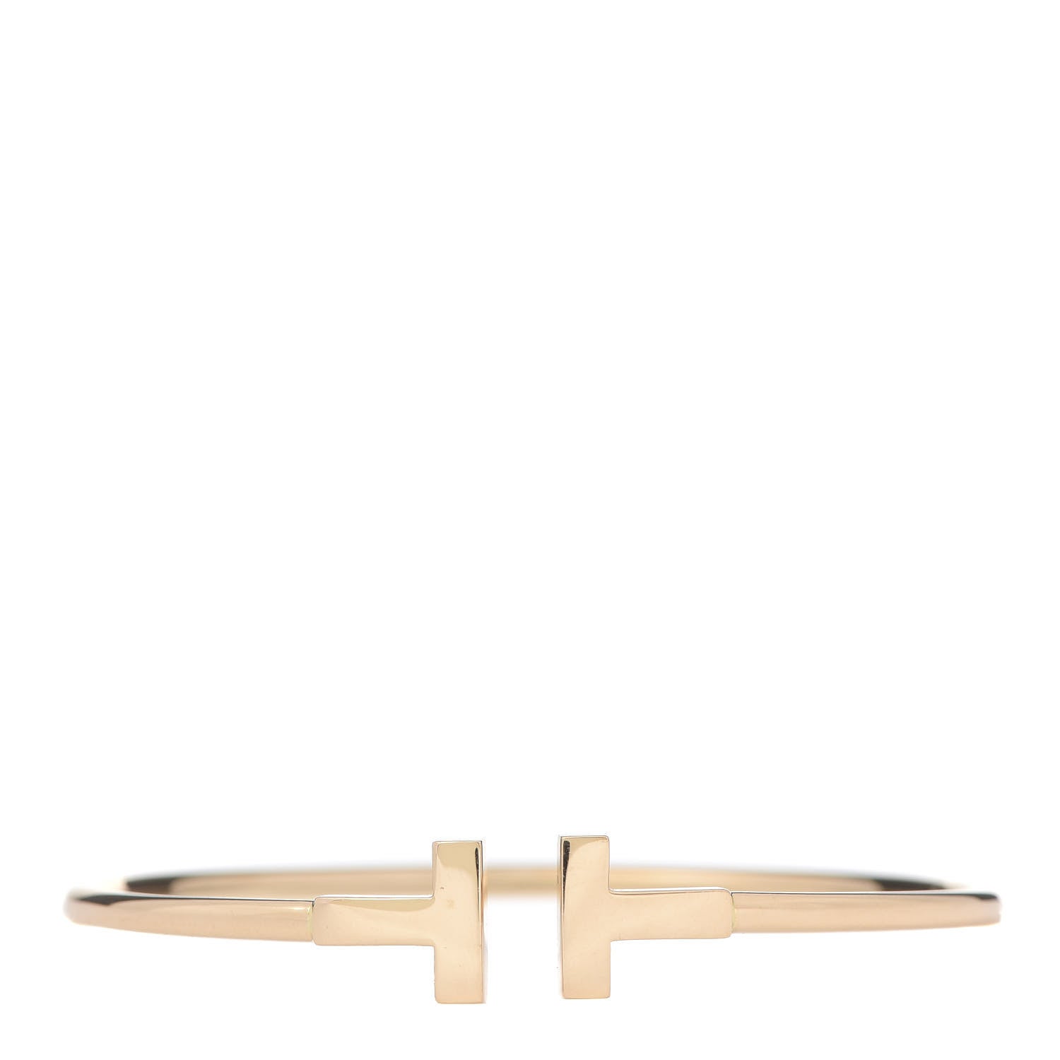 Tiffany 18K Rose Gold T Wire Bracelet 1 of 5