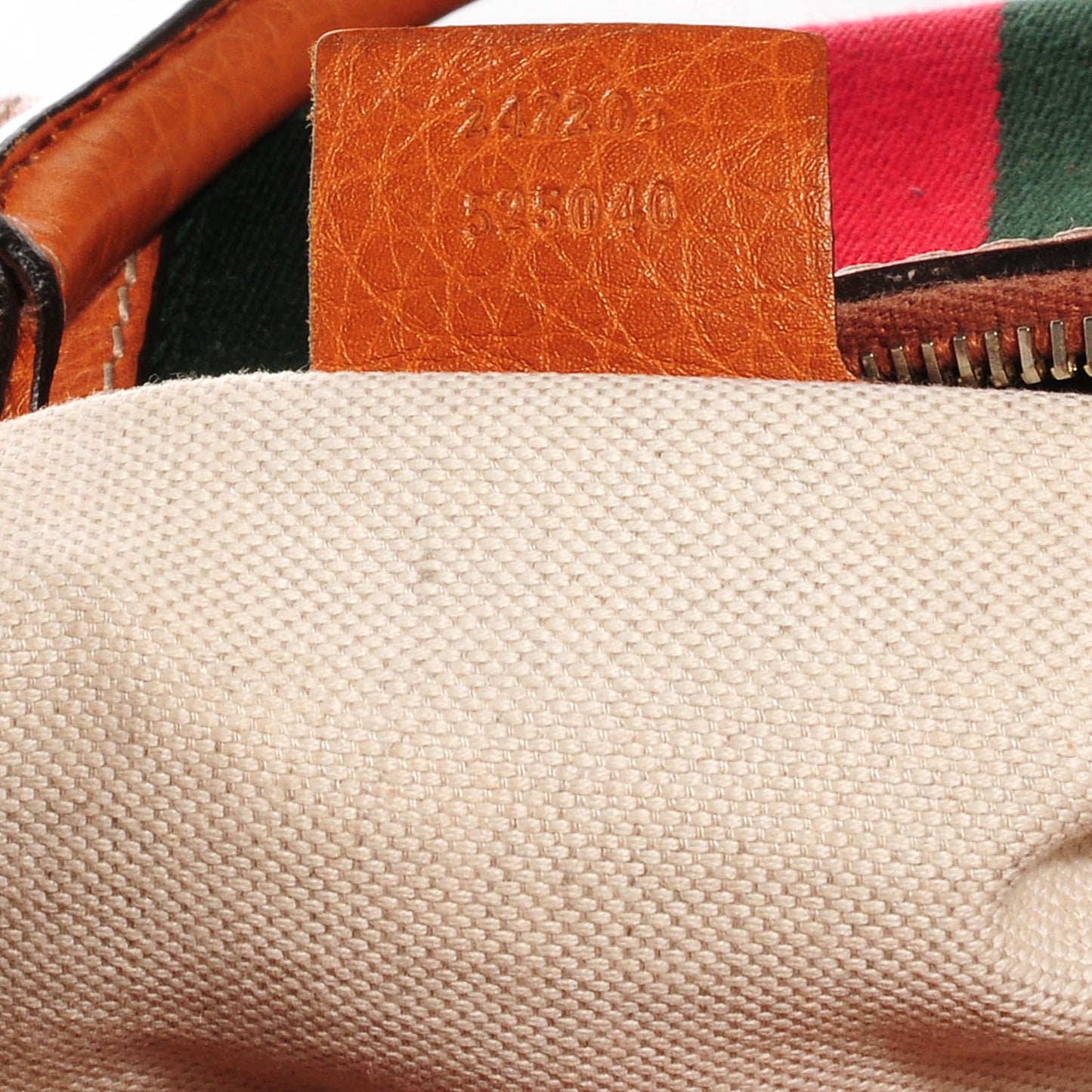 Leather Vintage Web Medium Boston Tobacco