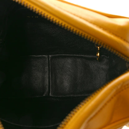 Chanel Lambskin Quilted Knot Camera Case Yellow 5 of 10
