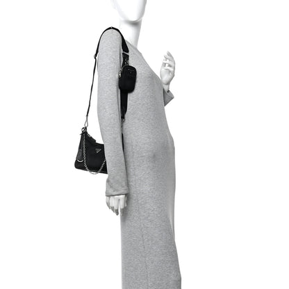Prada Nylon Re-Edition 2005 Shoulder Bag Black 2 of 9