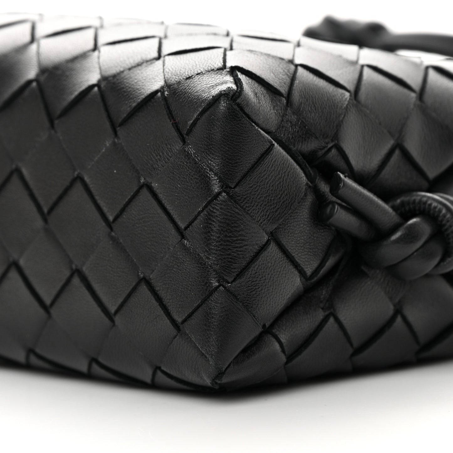 Nappa Intrecciato Mini Loop Camera Bag Black