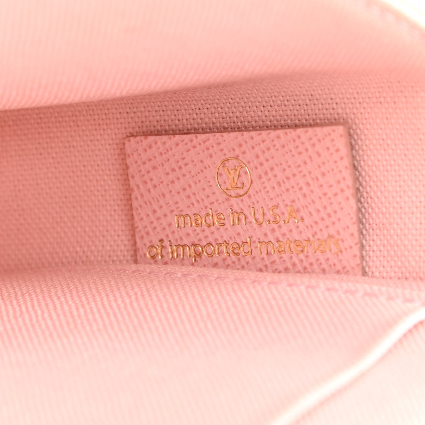 Damier Azur Pochette Felicie Chain Wallet Rose Ballerine