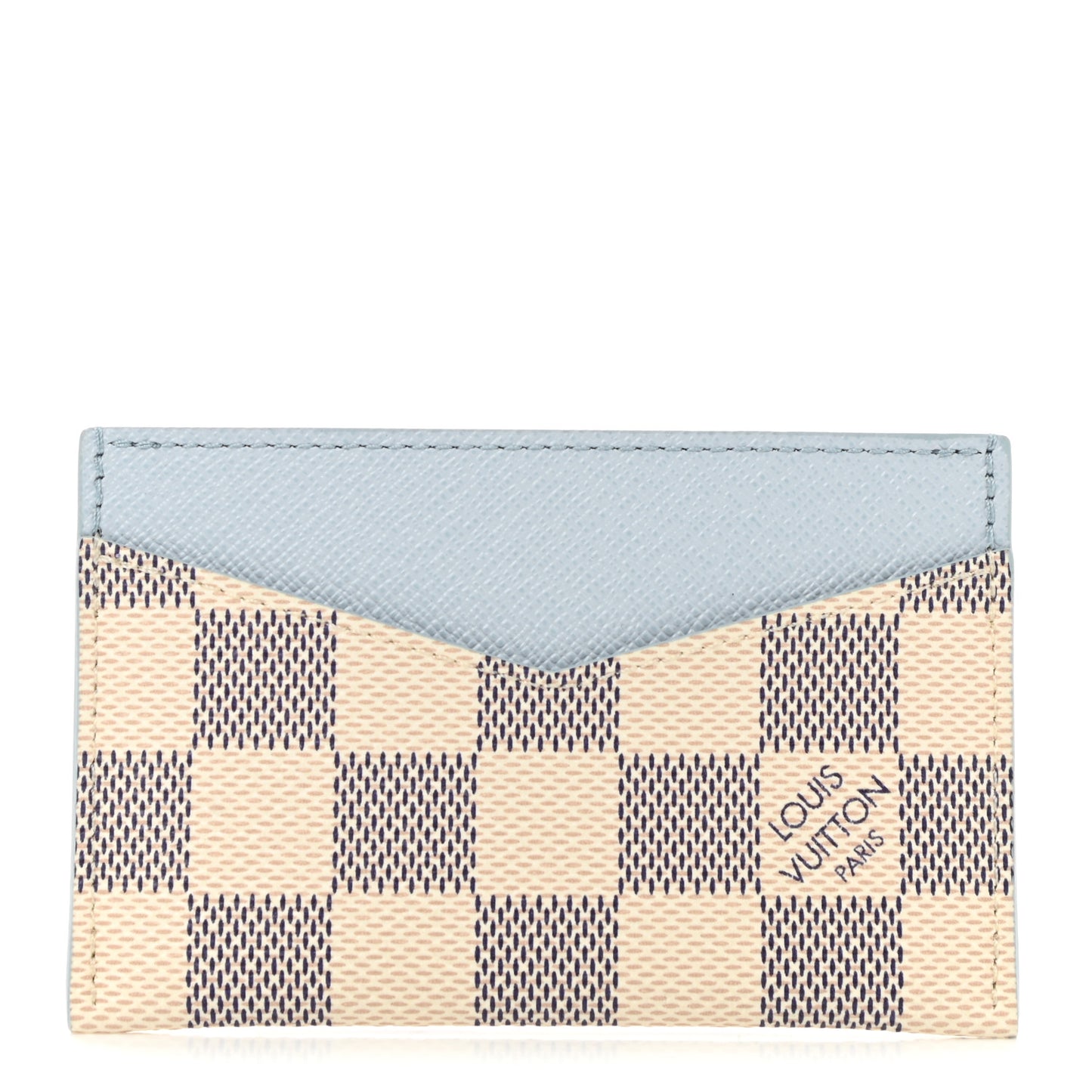 Damier Azur Daily Card Holder Olympe Blue