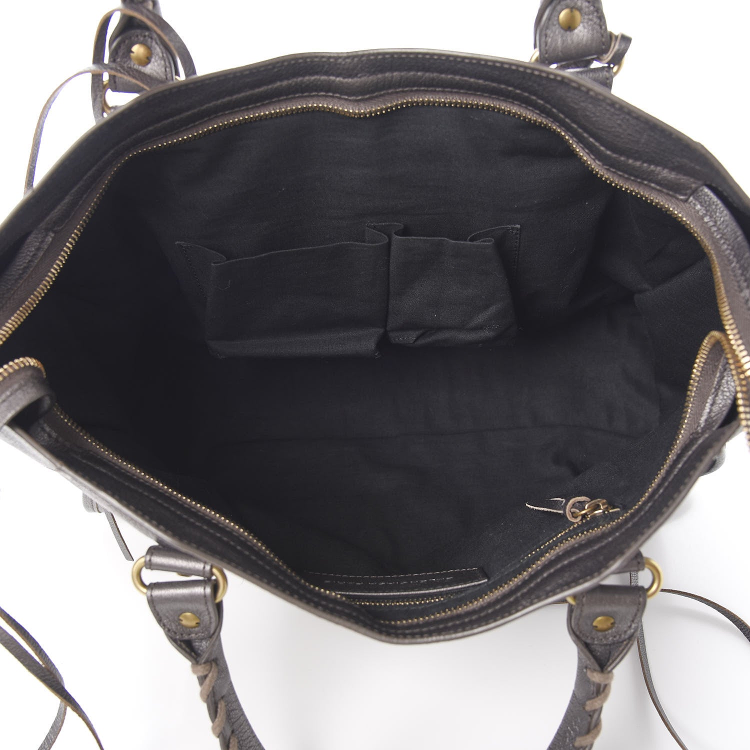Balenciaga Pearlescent Goatskin Classic Gold Hardware City Bronze 4 of 9