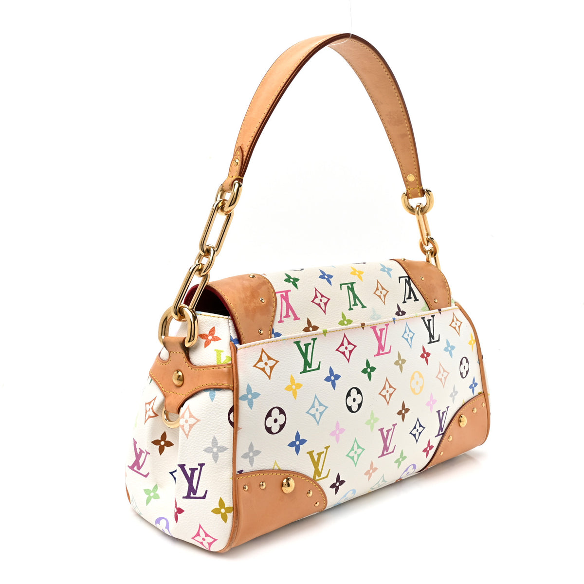 Louis Vuitton Monogram Multicolor Beverly MM White 2 of 11
