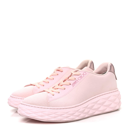 Jimmy Choo Nappa Diamond Light Platform Sneakers 39.5 Powder Pink 4 of 10