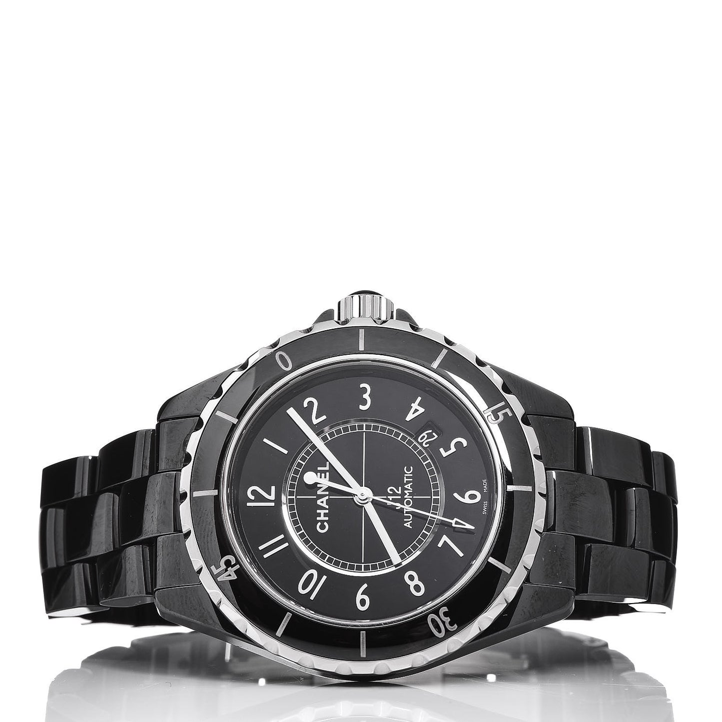 Stainless Steel Ceramic 41mm J12 Automatic Watch Black