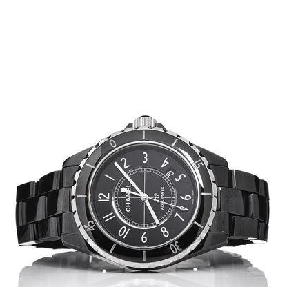 Chanel Stainless Steel Ceramic 41mm J12 Automatic Watch Black 3 of 6