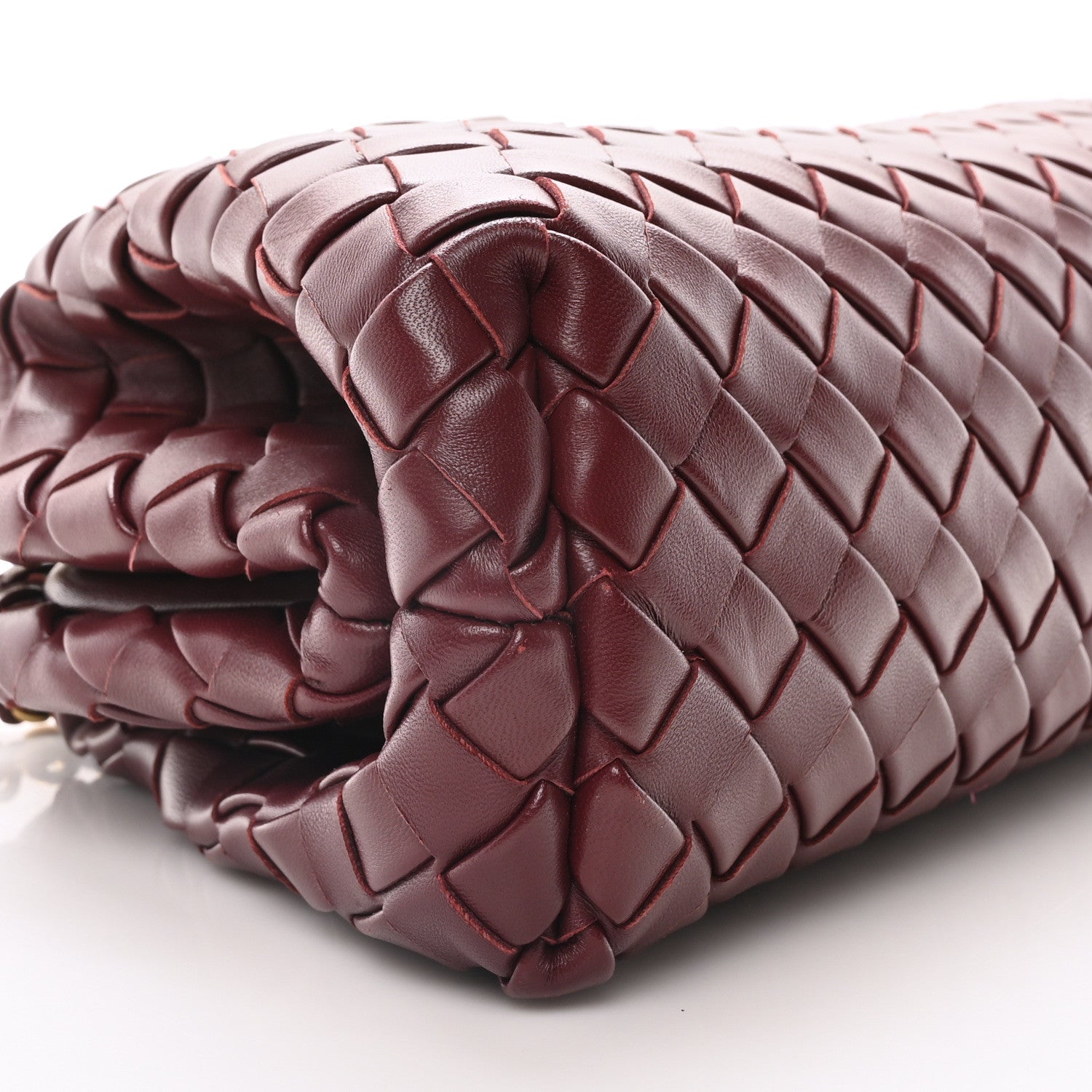 Bottega Veneta Nappa Intrecciato Teen The Lauren 1980 Clutch With Chain Barolo 8 of 9