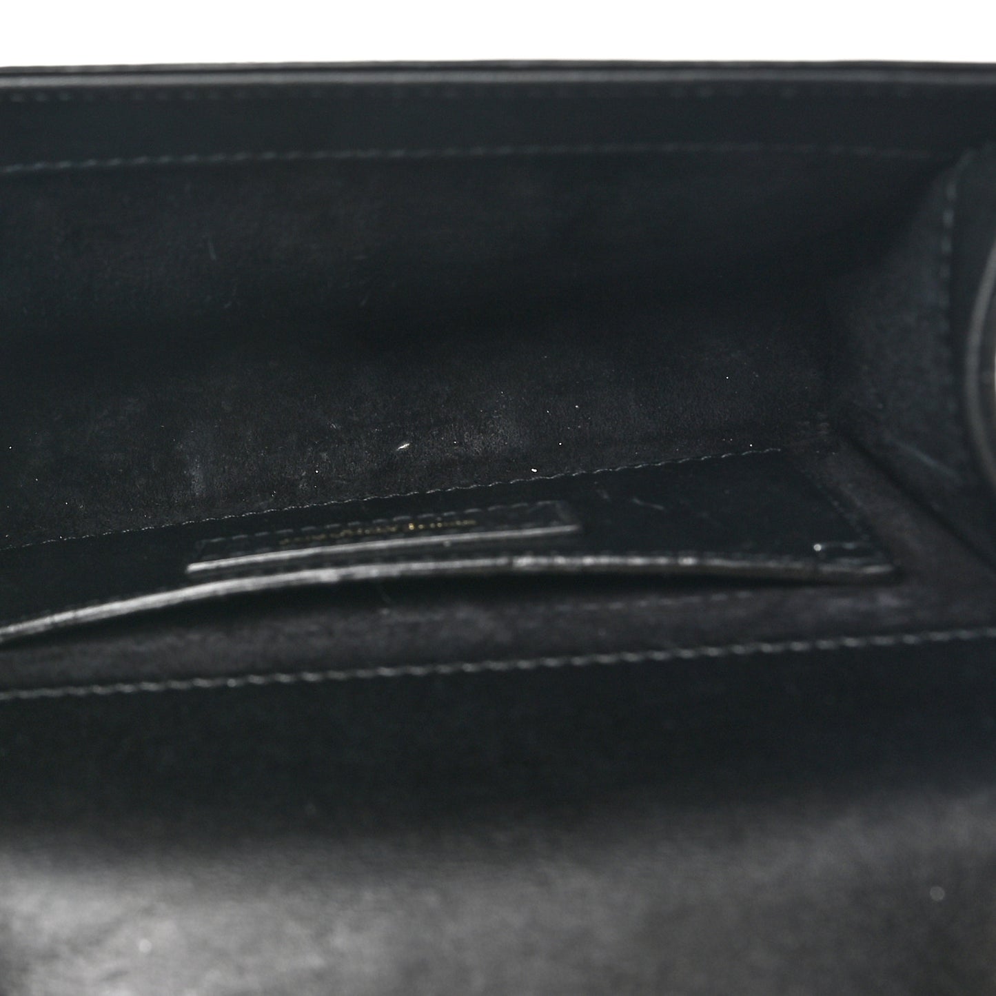 Calfskin Small Classic Monogram Kate Tassel Satchel Black