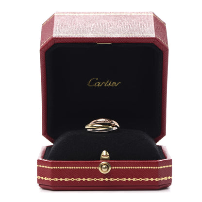 Cartier 18K Pink Yellow White Gold Classic Trinity Ring 48 4.5 6 of 6