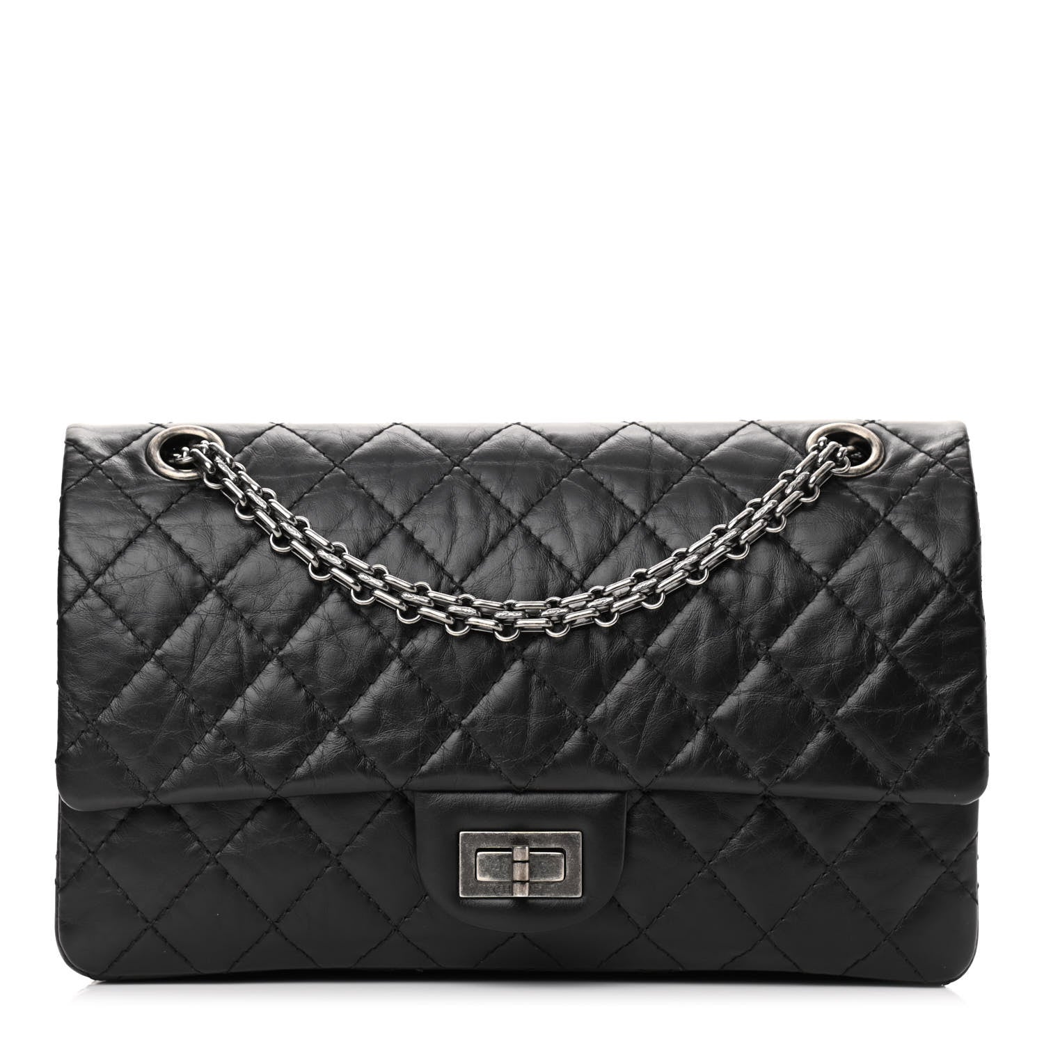 Chanel Aged Calfskin Quilted 2.55 Reissue 225 Flap Black 1 of 10