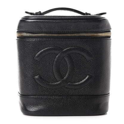 Chanel Caviar Vanity Cosmetic Case Black 1 of 7