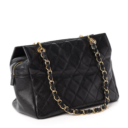 Chanel Caviar Quilted Petit Timeless Tote PTT Black 3 of 10