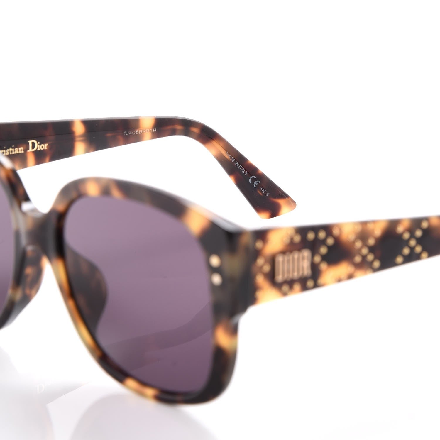 Christian Dior Lady Dior Studs Sunglasses Dark Havana 8 of 10