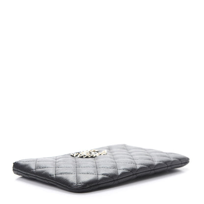 Chanel Caviar Quilted Small French New Wave CC Pouch Black 4 of 7