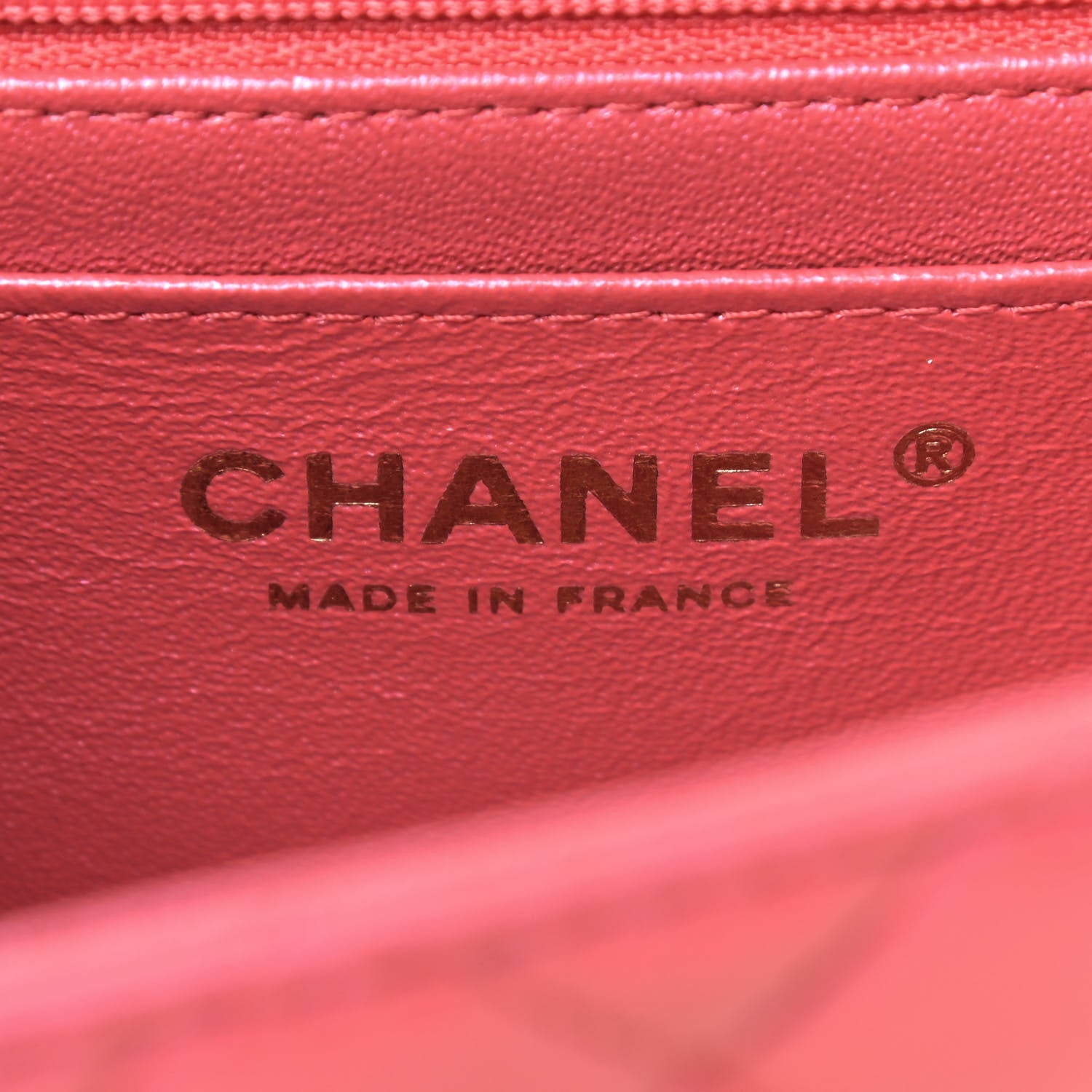 Chanel Iridescent Lambskin Quilted Mini Top Handle Rectangular Flap Red 7 of 8