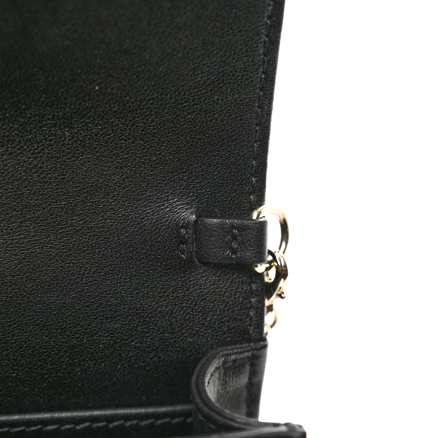 Lambskin Cannage Lady Dior Pouch Black