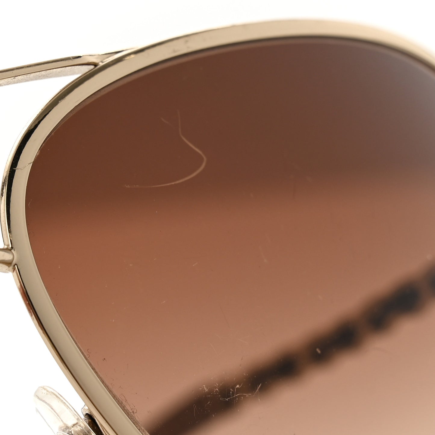Lambskin Aviator Chain Sunglasses 4194-Q Gold