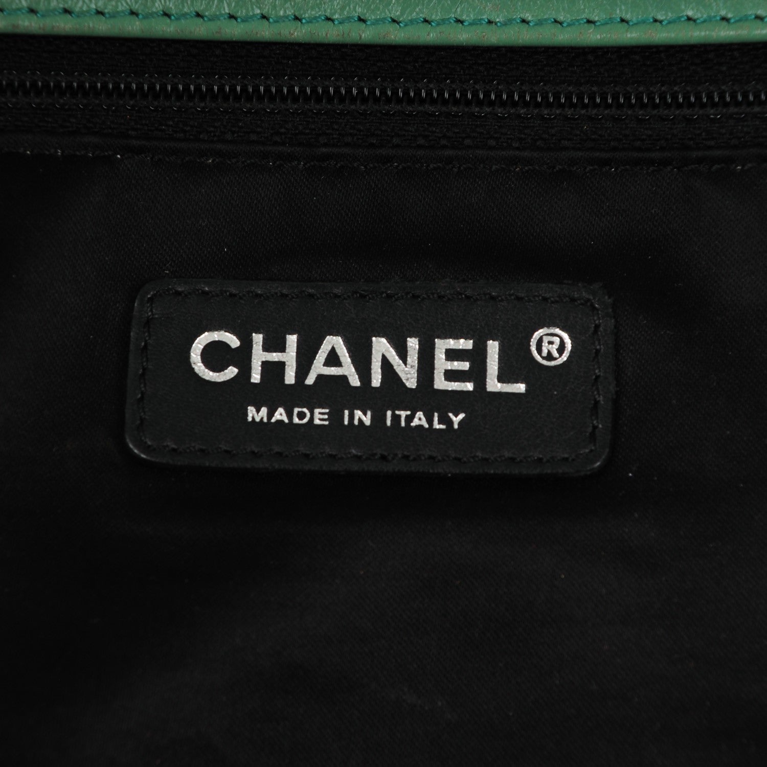 Chanel Glazed Calfskin Twisted Maxi Flap Green 6 of 9
