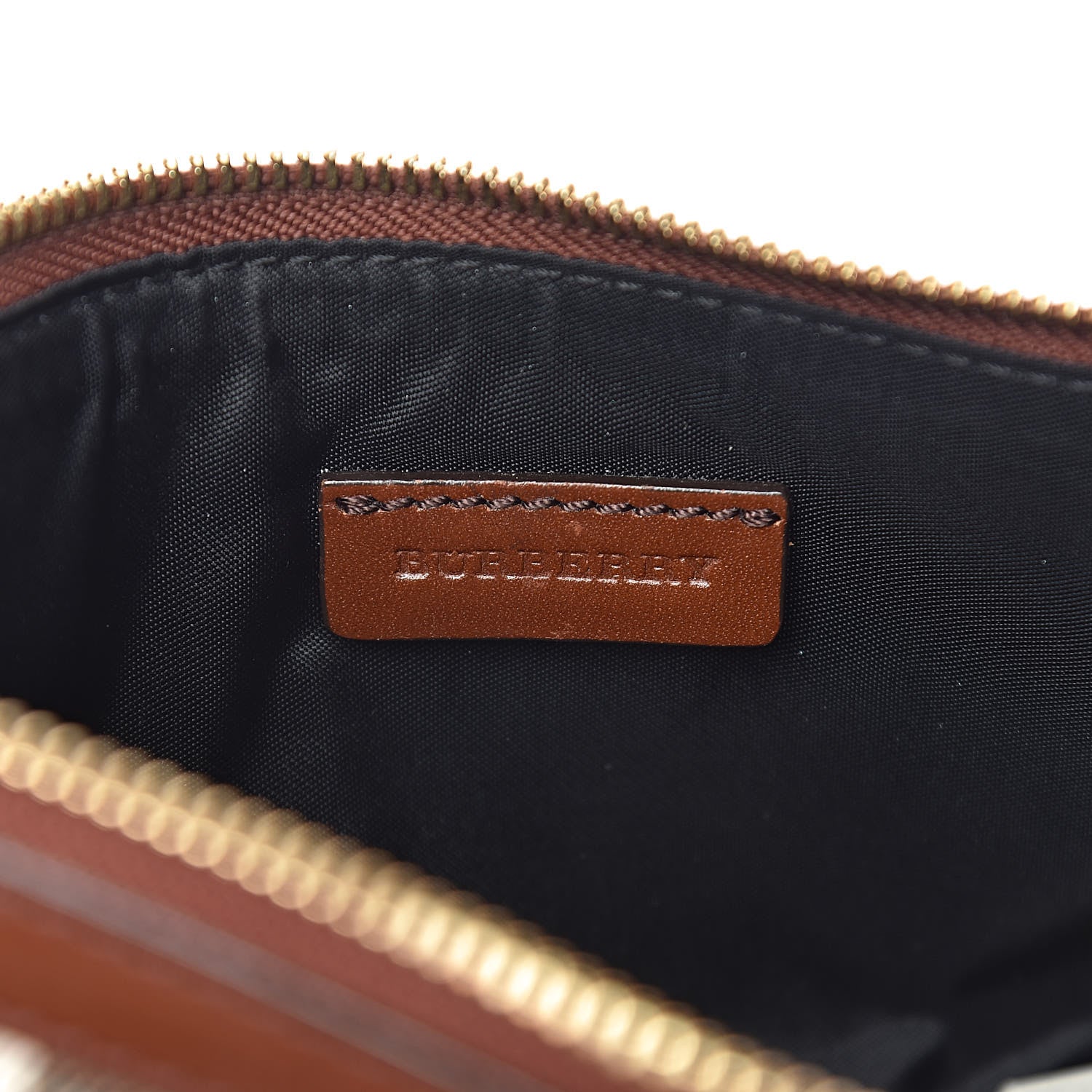 Burberry House Check Bridle Calfskin Peyton Crossbody Tan 7 of 15