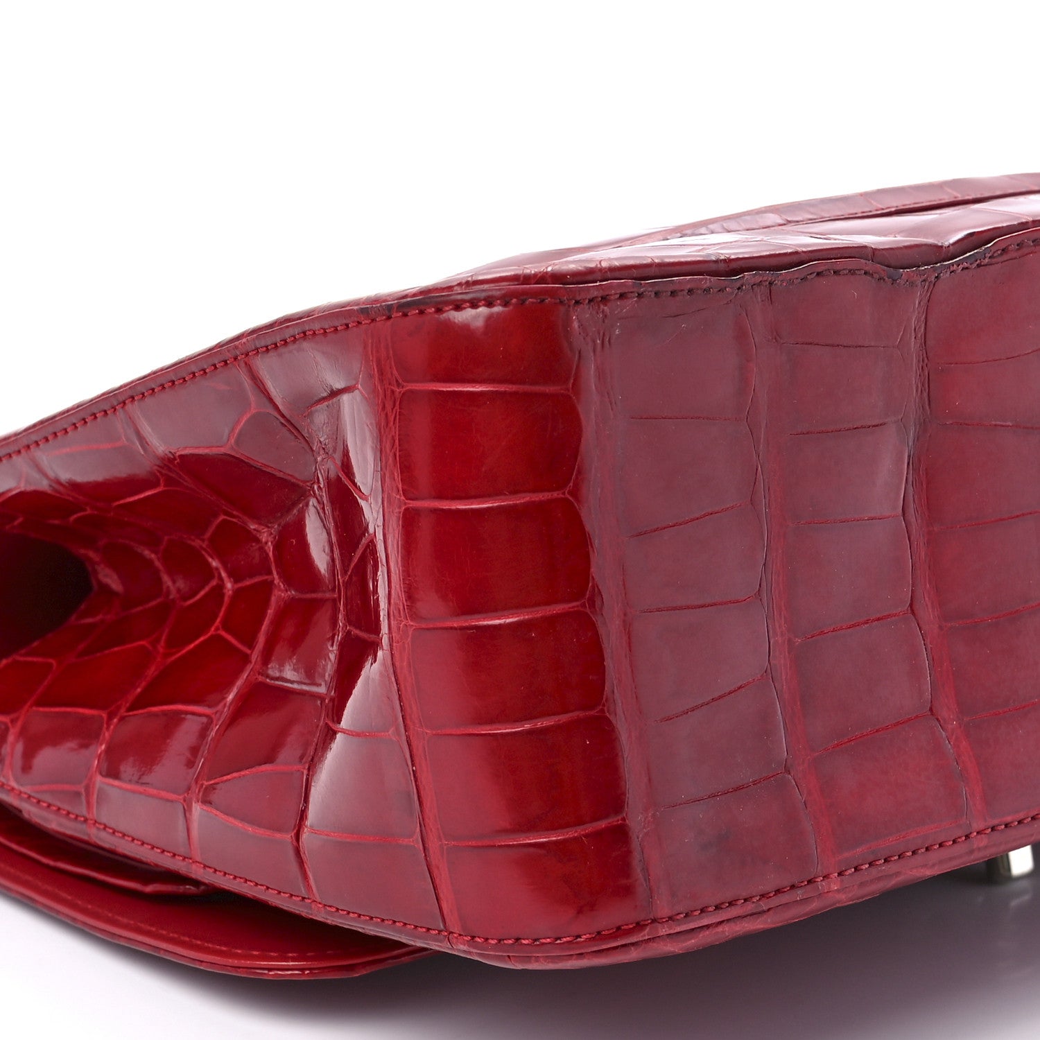 Chanel Alligator Jumbo Double Flap Red 11 of 12