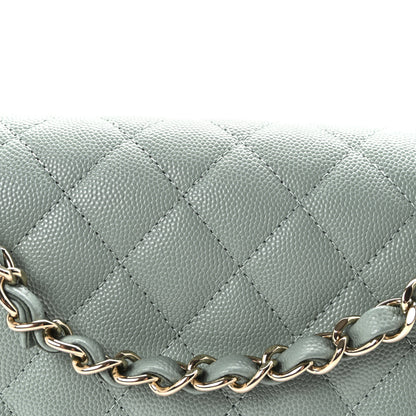 Chanel Caviar Quilted Medium Double Flap Dark Green 8 of 11