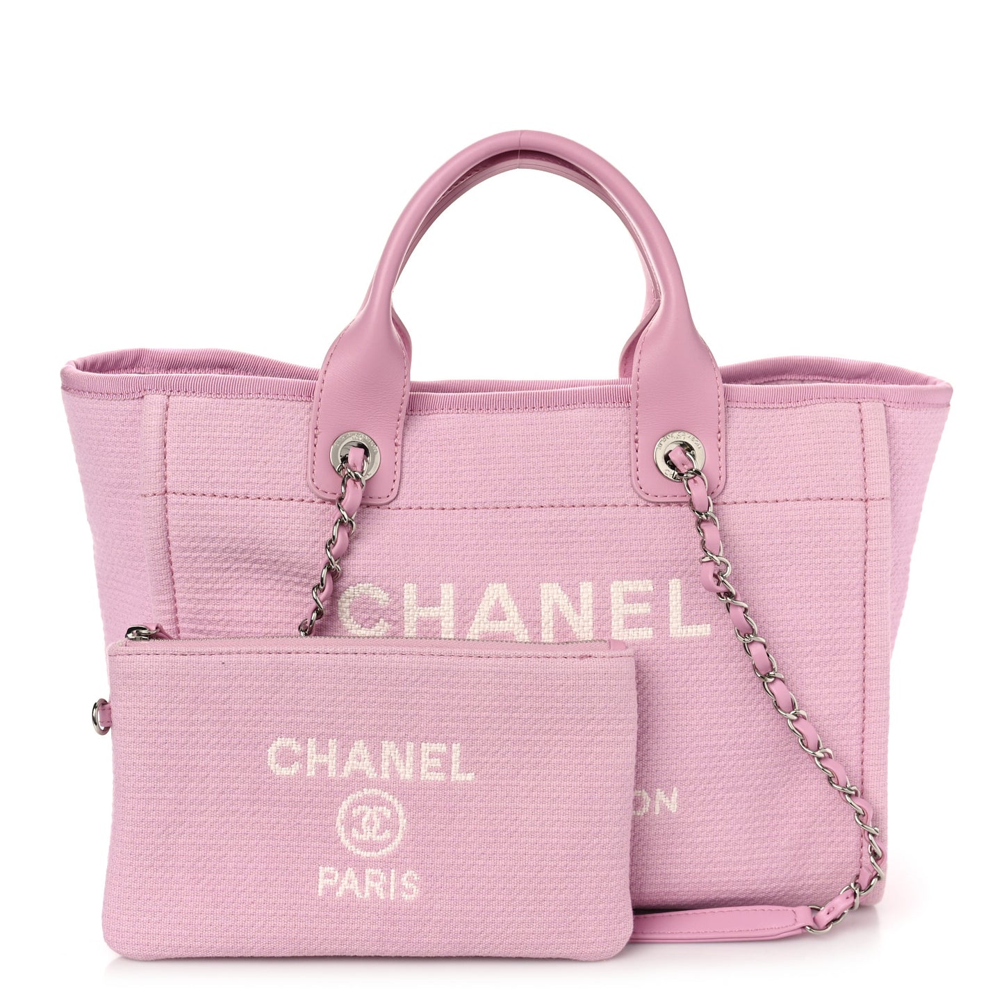 Mixed Fibers Small Deauville Tote Pink