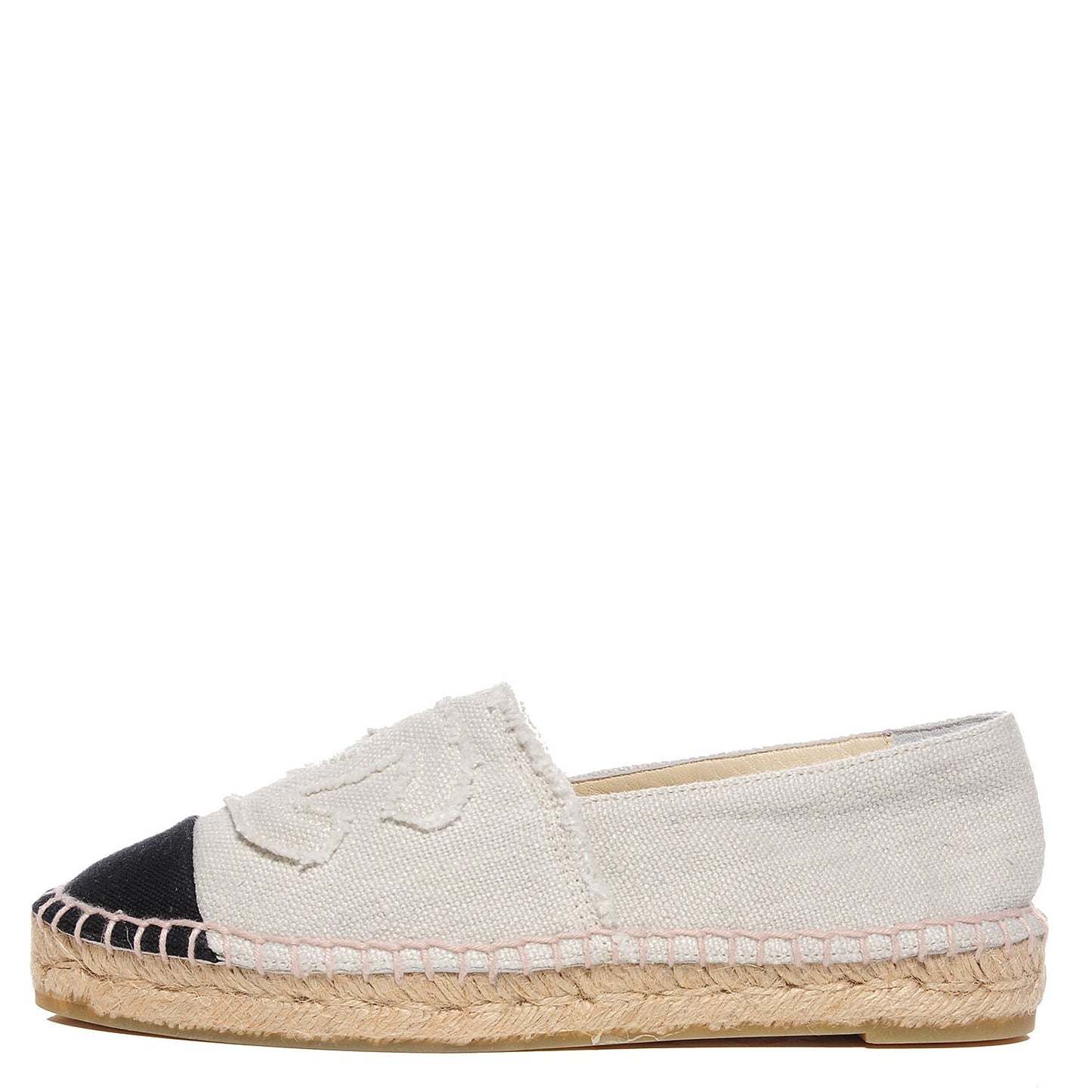 Toile CC Espadrilles Beige Black Beige 36