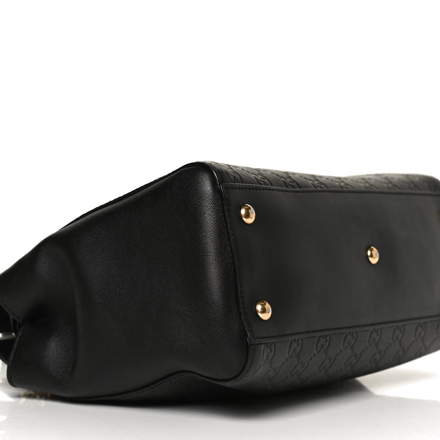 Guccissima Signature Medium Shoulder Tote Bag Black