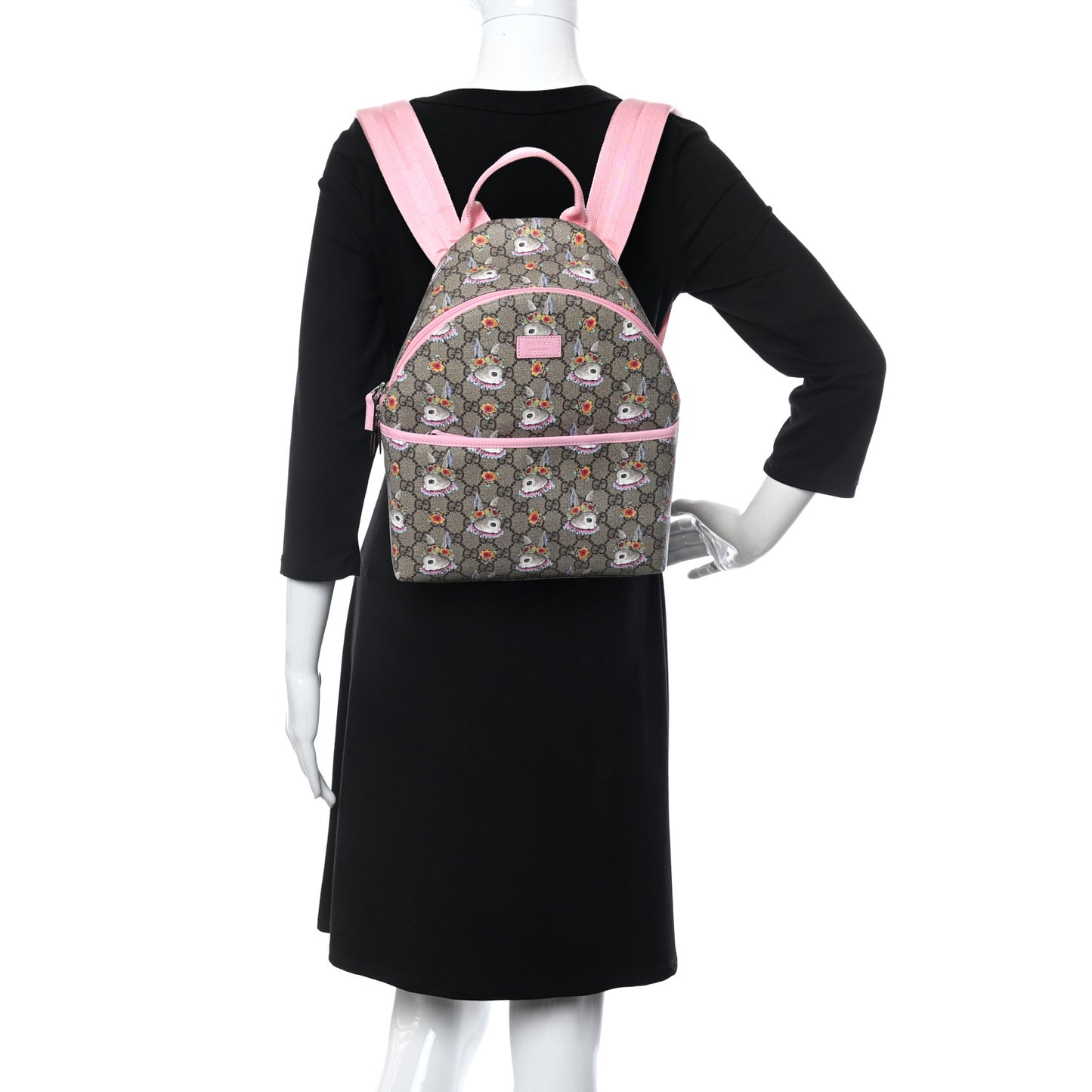 X YUKO HIGUCHI GG Supreme Monogram Childrens Backpack Pink