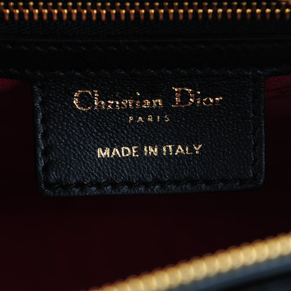 Christian Dior Lambskin Cannage Medium Lady Dior Black 6 of 7