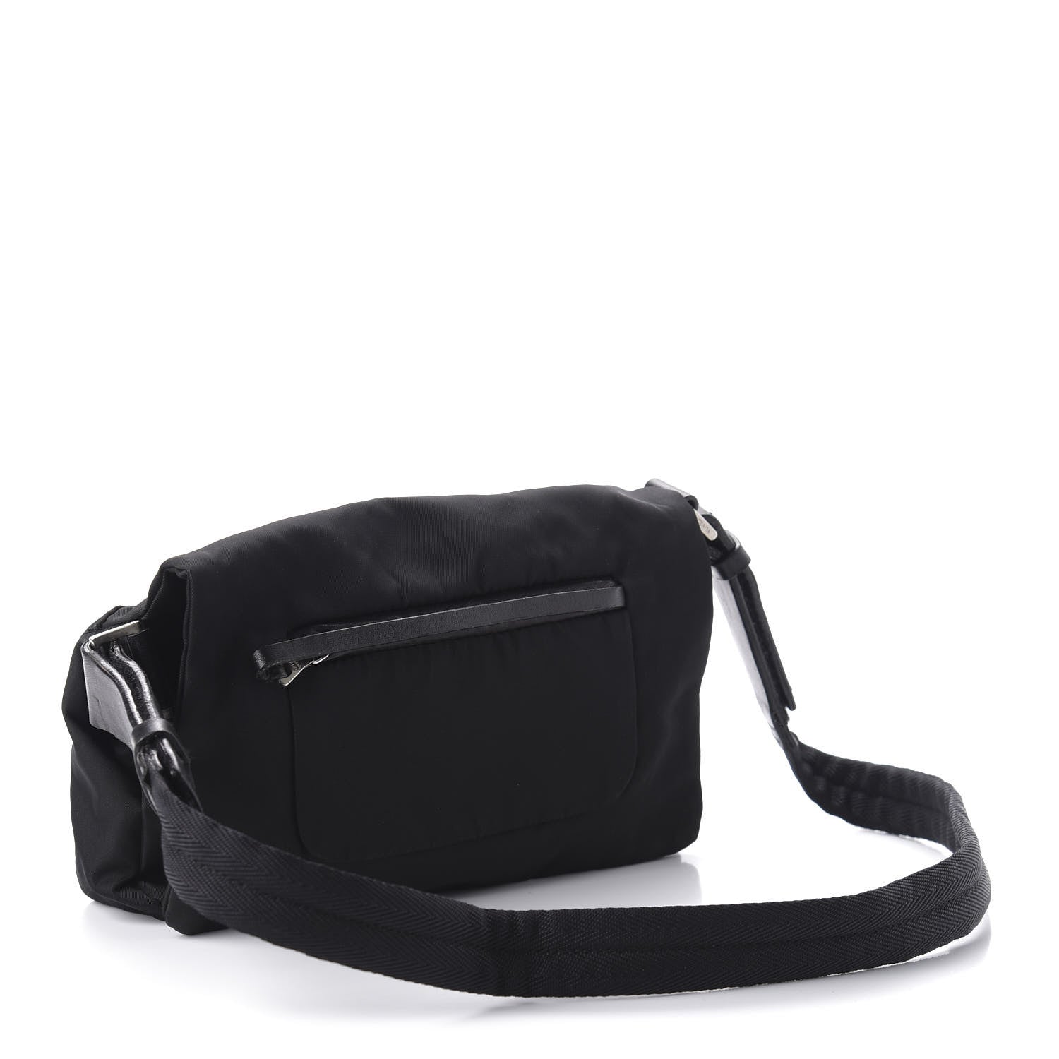 Prada Tessuto Nylon Shoulder Bag Black 4 of 9