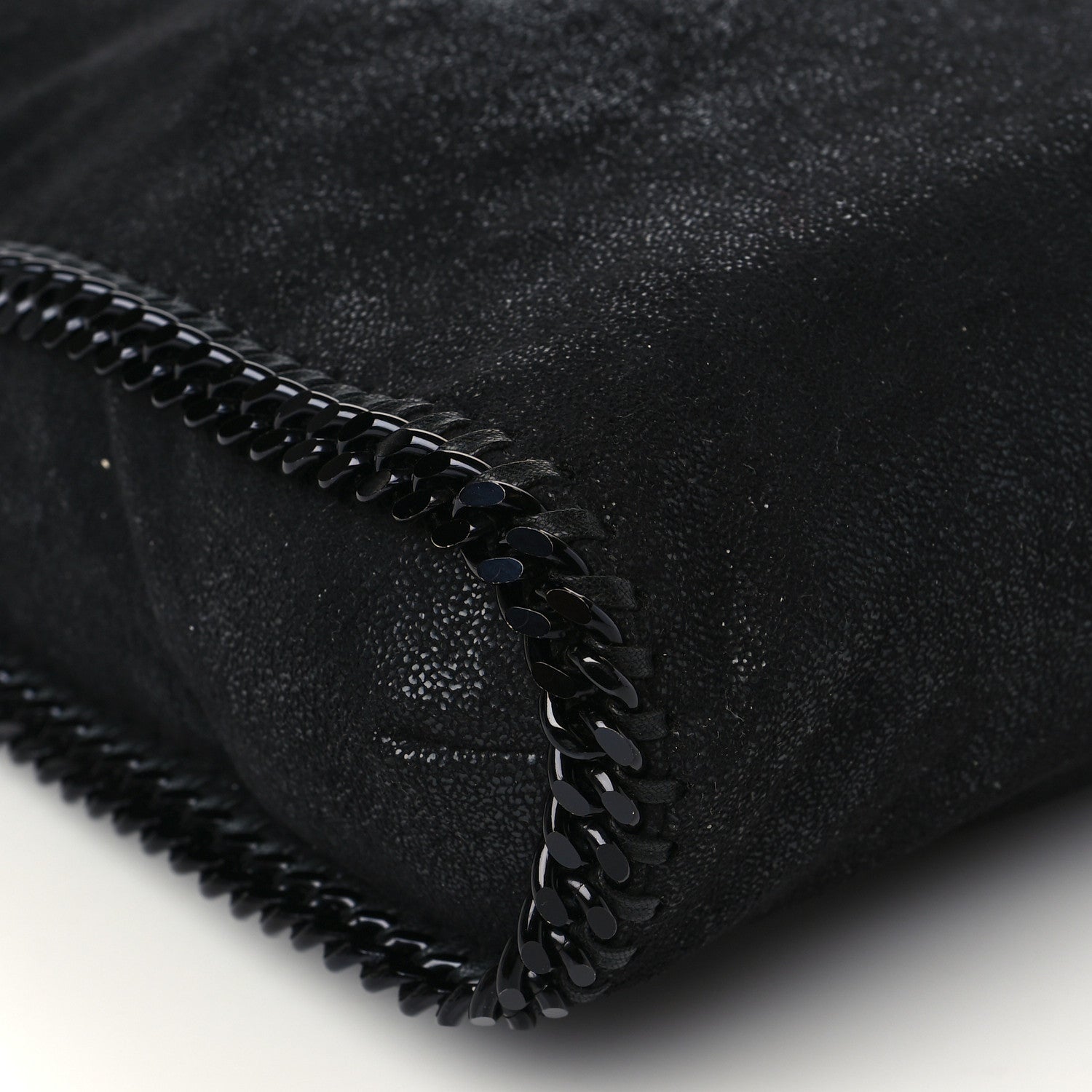Stella McCartney Shaggy Deer Falabella Fold Over Tote Black 8 of 9