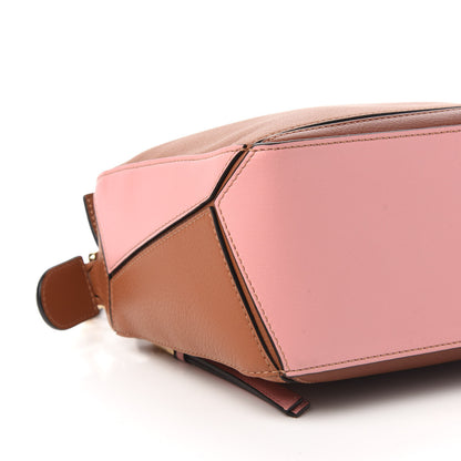 Loewe Calfskin Small Puzzle Bag Tan Medium Pink 6 of 9