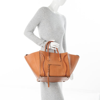 Celine Python Medium Phantom Luggage Light Copper 2 of 8
