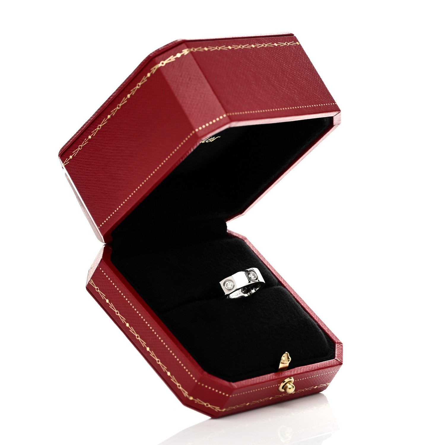 Cartier 18K White Gold 6 Diamond 5.5mm LOVE Ring 47 4 8 of 8
