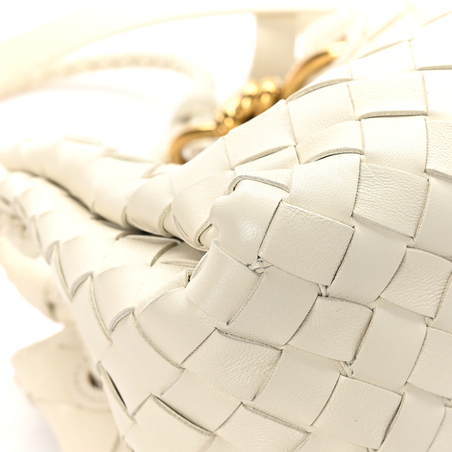 Bottega Veneta Nappa Intrecciato Small Parachute Shoulder Bag Sea Salt 8 of 11