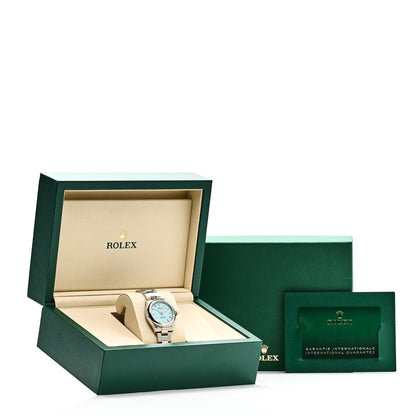 Rolex Stainless Steel 31mm Oyster Perpetual Watch Turquoise 277200 5 of 5