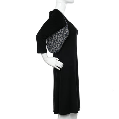 Christian Dior Monogram Mini Saddle Pochette Navy 2 of 10